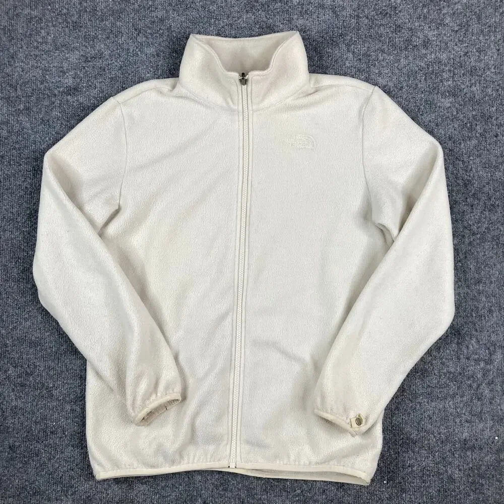 The North Face Jacket Boys XL Cream Fleece Full Zip Outdoor